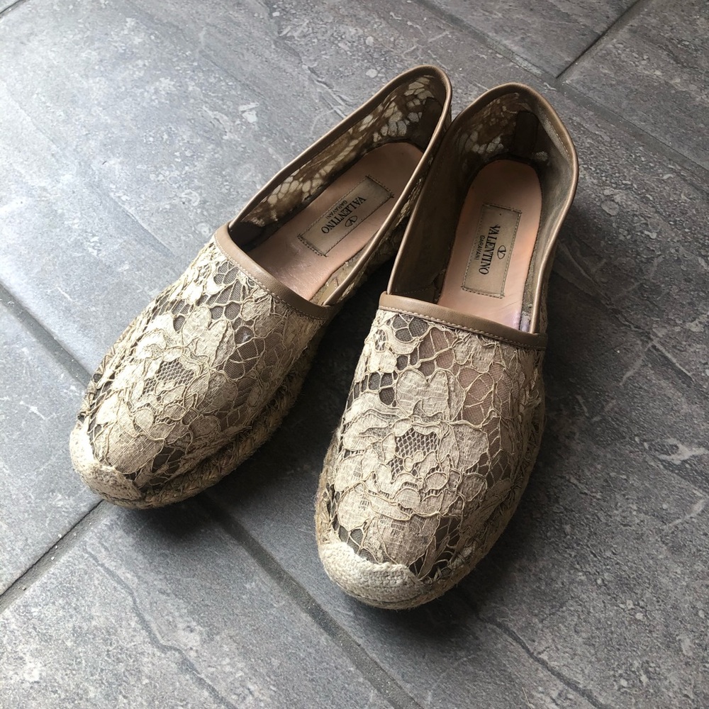 SOLD! Valentino Garavani Lace Espadrilles